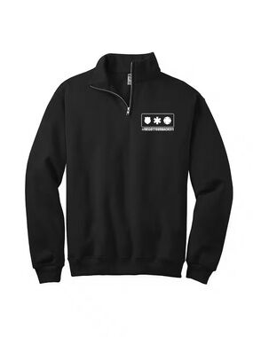 IVEGOTYOURBACK911 First Responder Support Quarter Zip Pullover Sweatshirt size L